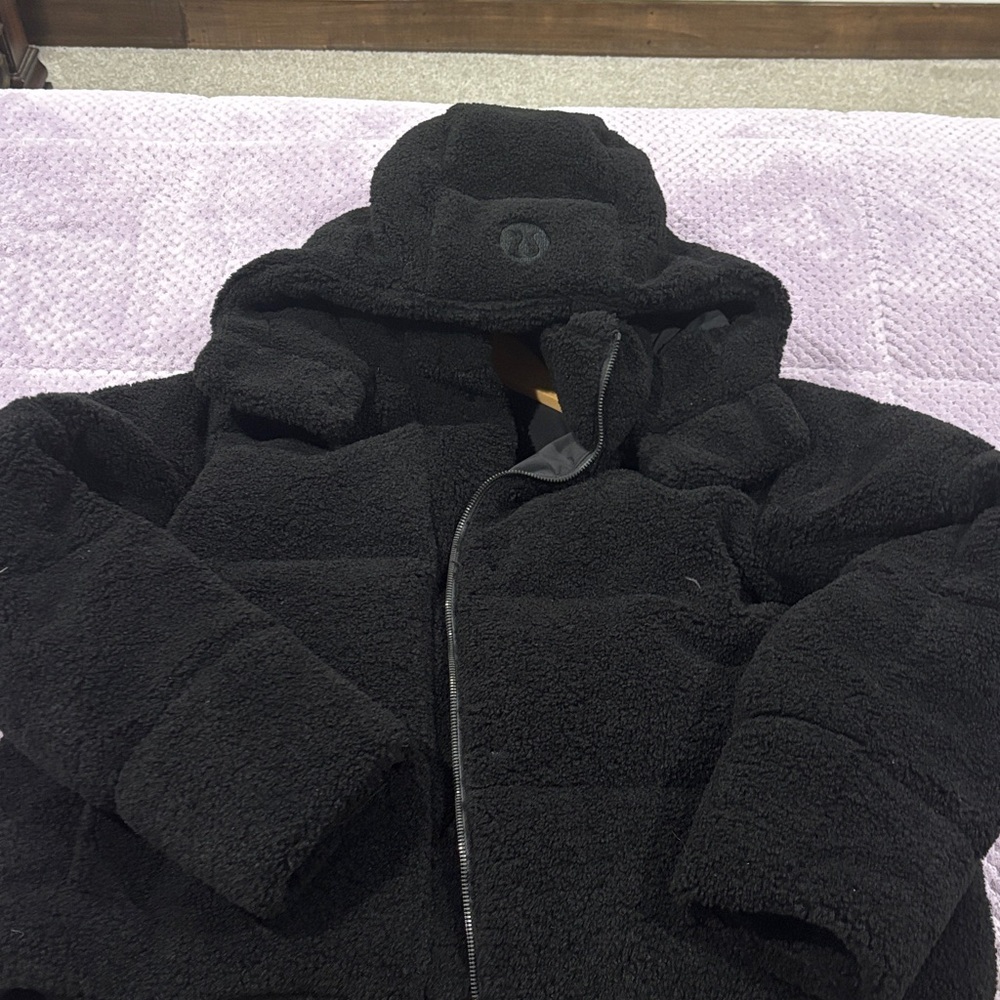 NWOT Lululemon Athletica Black Down Teddy Jacket